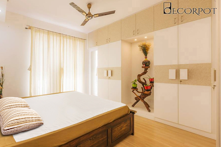 Swing Door Wardrobe Designers-8.MBR-2BHK, Akshay Nagar, Bangalore