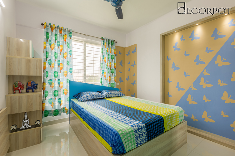 Guest Bedroom Interior Design Bangalore-8. GBR-2BHK, Electronic City, Bangalore